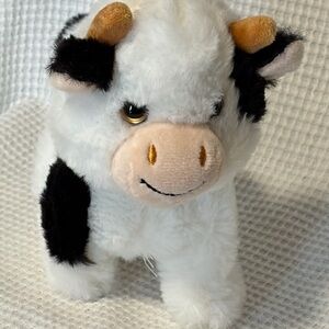 Adorable Mini Cow Plush Toy with sounds and movement 6.5 inches